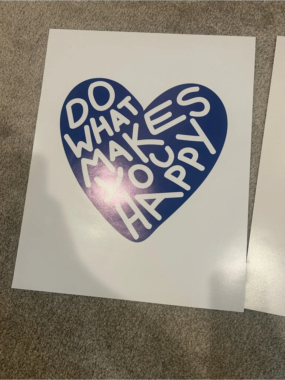 16x20 Blue Heart poster print